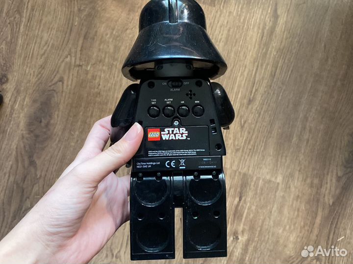 Будильник часы star wars lego дарт вейдер фигурка