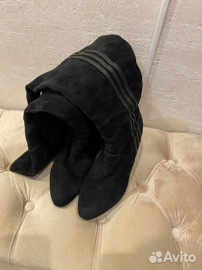 Сапоги ботфорты замша натуральная р37