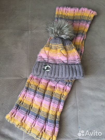 Комплект шапка, шарф