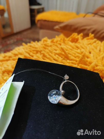 Серебряные серьги и кольцо