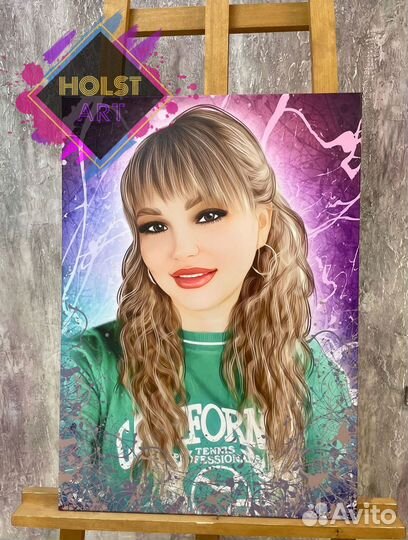 Портрет на холсте по фото