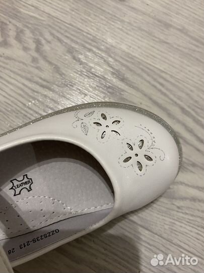 Туфли для девочки размер 28