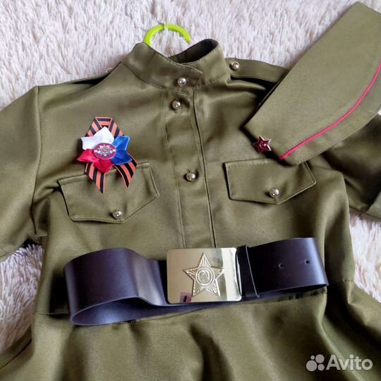 Для девочки Гимнастерка,военная форма к 9 Мая