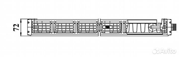 Стальной панельный радиатор Prado 11х400х1200