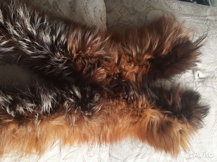 Натуральный меховой воротник опушка