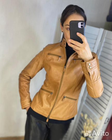 Кожаная куртка из мягчайшей нат кожи Европа 42/44