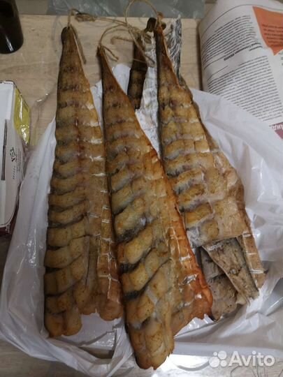 Треска и Пикша вяленая на шкуре (юкола)