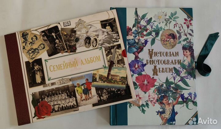 Пара семейный альбомов, генеалогия, фото
