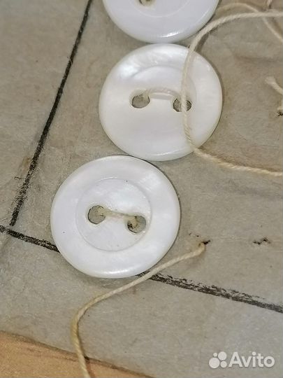 Винтаж пуговицы 12 мм перламутр 50-60 годы