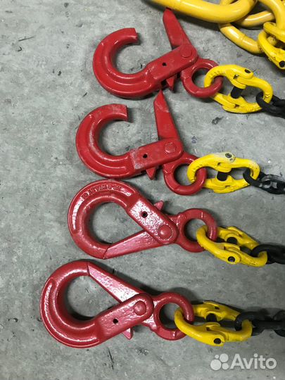 Строп цепной 4сц с самозакрывающимися крюками
