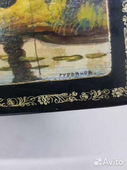 Шкатулка папье - маше 