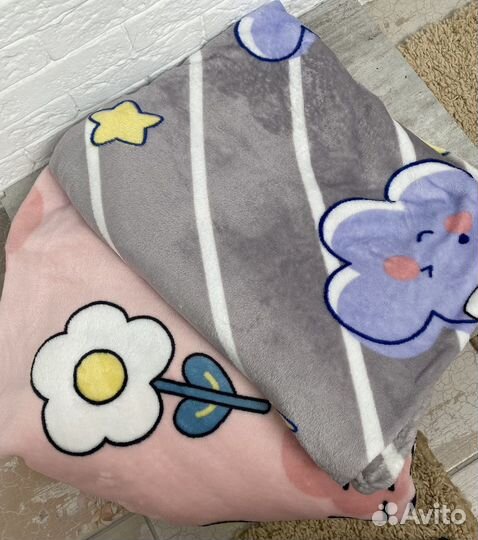 Плед детский плюшевый