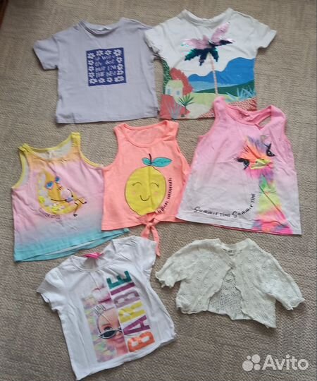 Пакет летних вещей на девочку 110-116