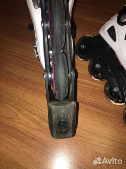 Коньки роликовые раздвижные (р-р 28-32) + защита