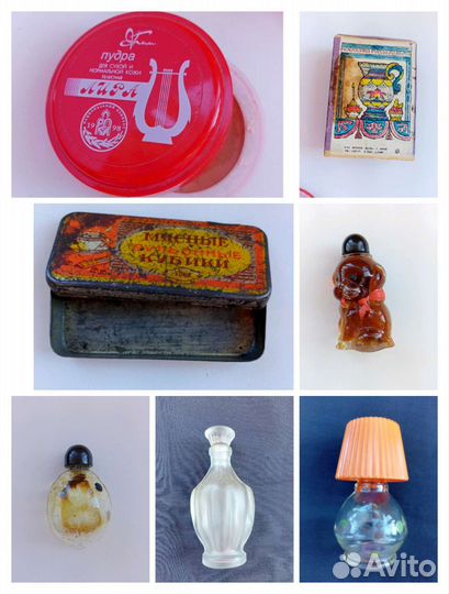 Флаконы, одеколон, коробочки.Винтаж