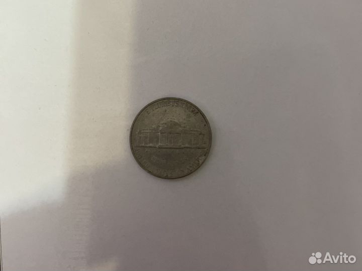 Монета 5 центов 2000 г