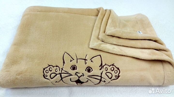 Плед детский плюшевый