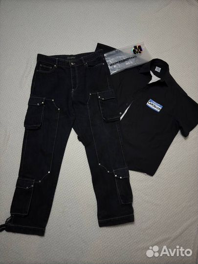 Marcelo miracles baggy OG denim in black джинсы