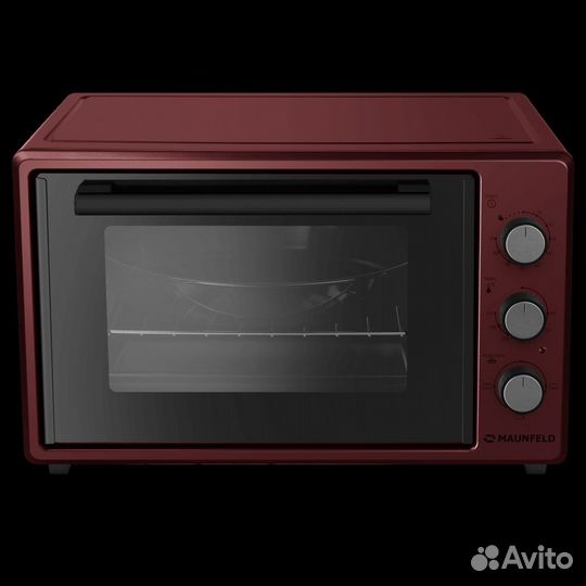 Мини-печь Maunfeld, красная