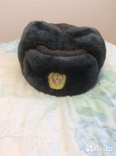 Шапка - ушанка офицерская, размер 56