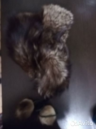 Шапка зимняя. Чернобурка