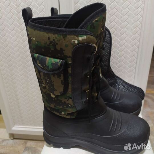Сапоги с утеплителями для зимней рыбалки 43 размер