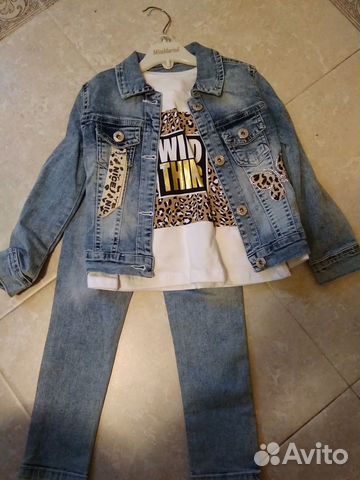 Джинсовый костюм для мальчика