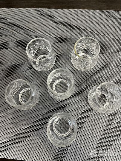 Хрустальные стопки/рюмки 6 шт