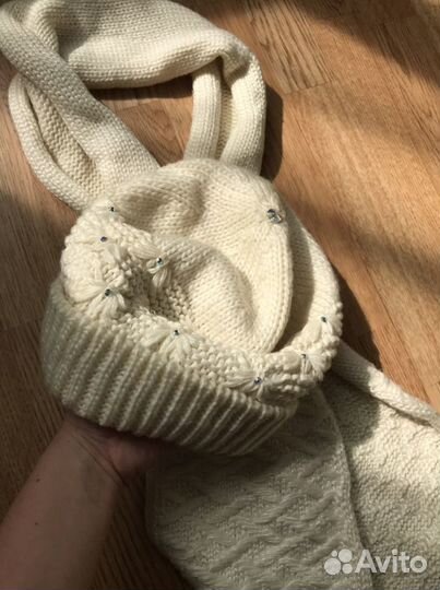 Набор комплект шапка шарф Katta swarovski