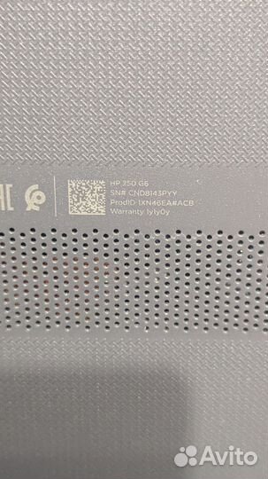 Ноутбук HP 250 G6 3168NGW