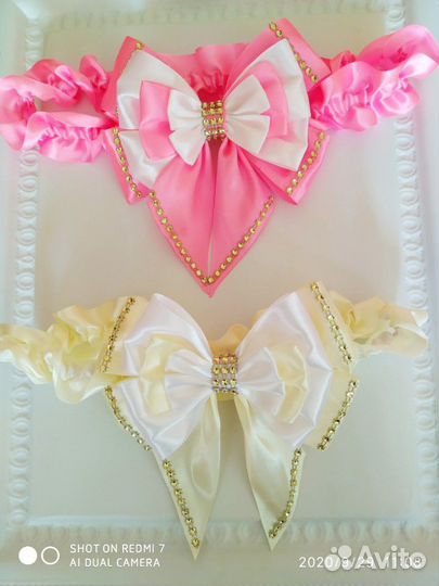 Банты на выписку на резинке