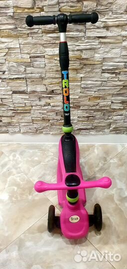 Самокат Беговел 3 в 1 с ручкой