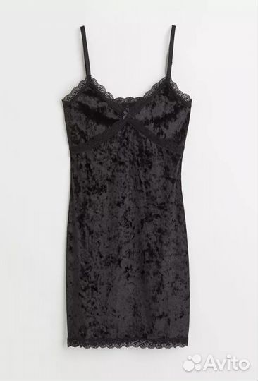 Платье H&M бархатное