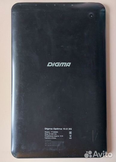 Планшет Digma Optima 10.5 3G нерабочий