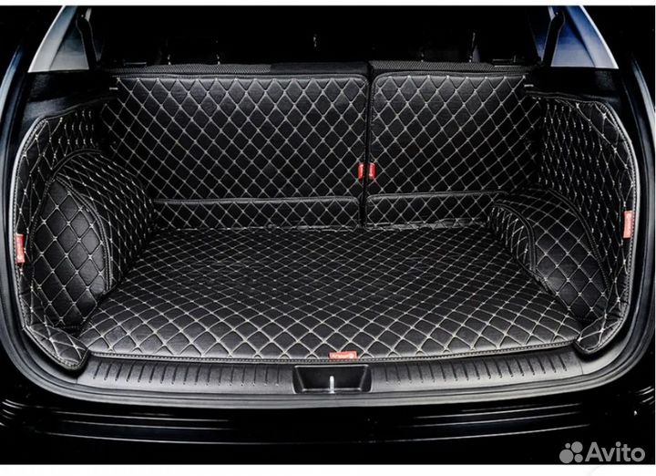 Кожаный 3D коврик в багажник Honda CR-V