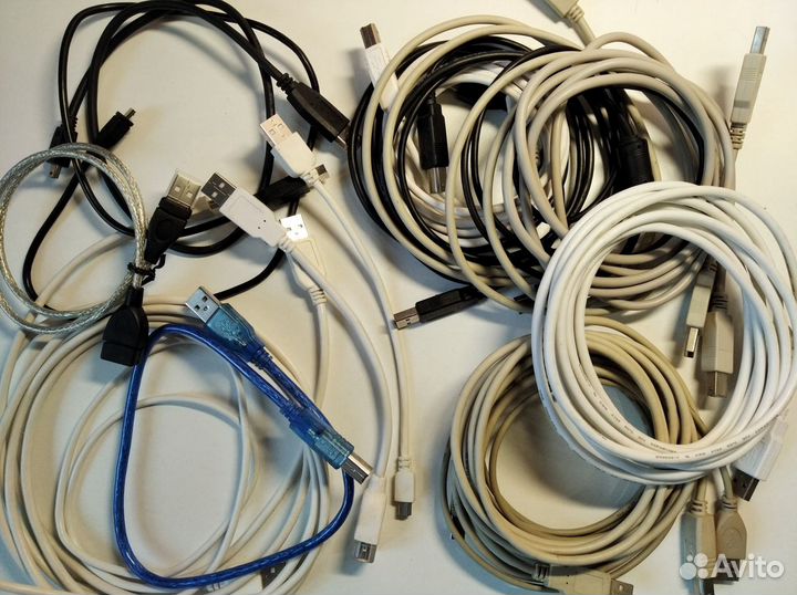 USB кабели разные до 3-х метров