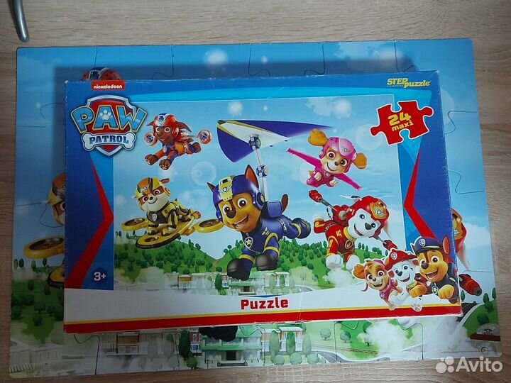 Развивающие крупные пазлы щенячий патруль