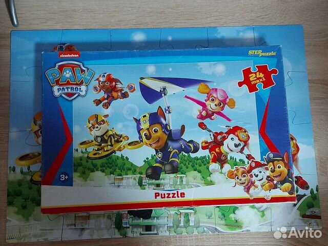 Развивающие крупные пазлы щенячий патруль