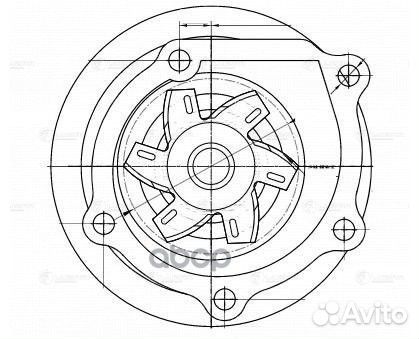 Насос водяной для а/м Toyota Corolla (91) /Cari