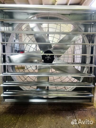 Вентилятор осевой промышленный с жалюзи