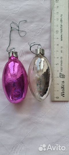 Елочные игрушки СССР. Льдинки. Подвеска. Одним лот