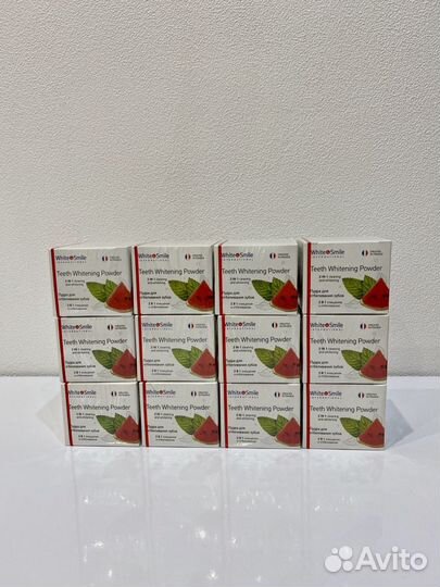 Пудра отбеливающая для чистки зубов white smile