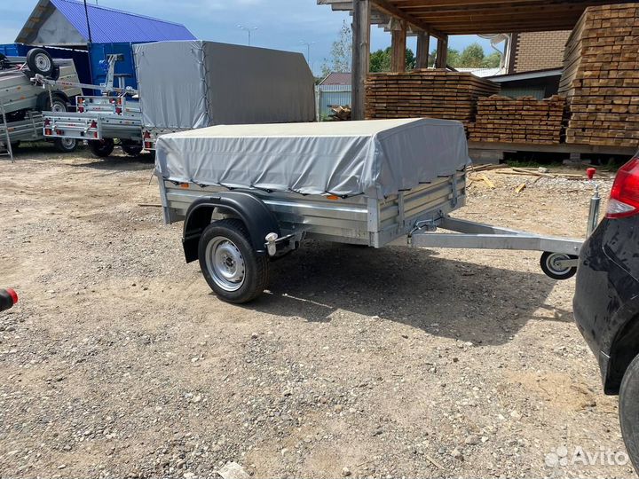 Прицеп с низким тентом высотой 500мм. Рассрочка