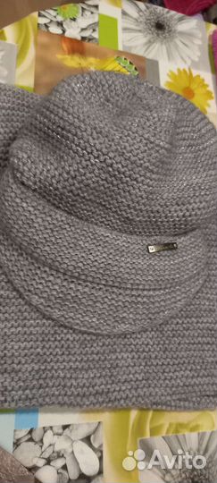 Комплект шапка и снуд женский