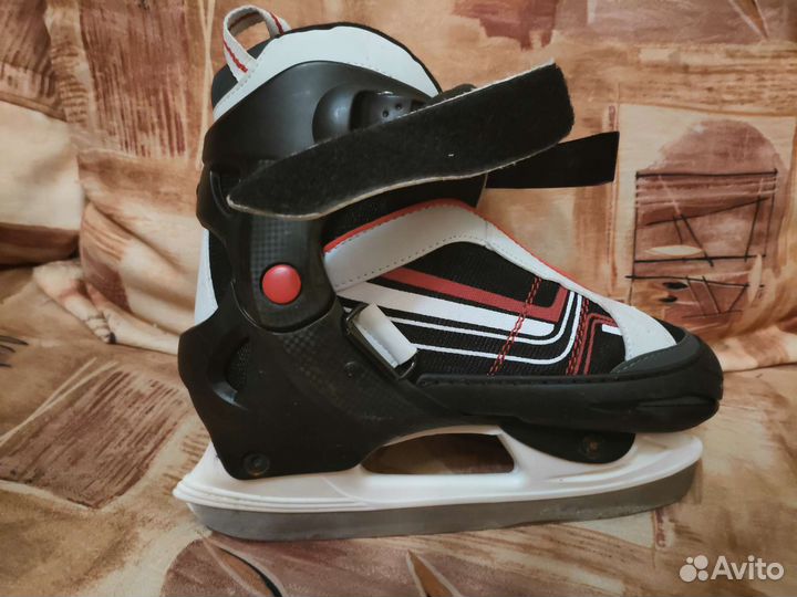 Коньки детские oxelo ice play 5 red Размеры 36/39