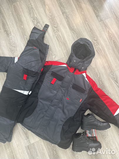 Зимняя спецодежда. Костюм Mega grey c полукомбинез