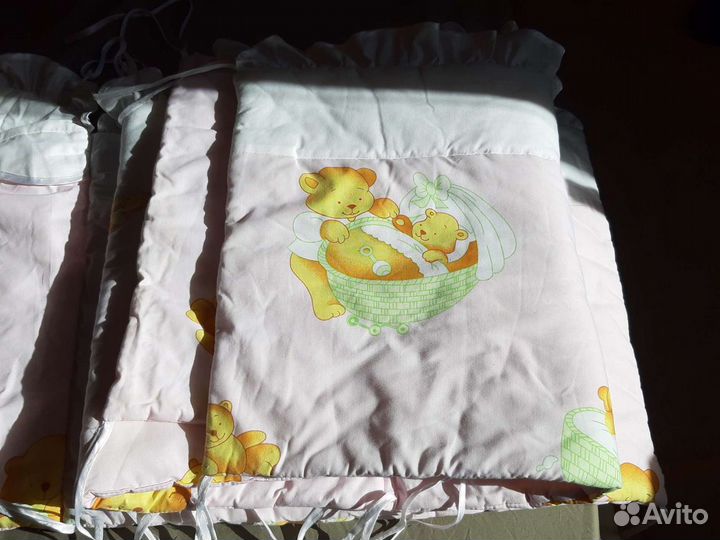 Балдахин и бортики в детскую кроватку