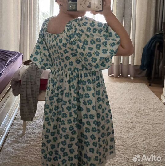 Платье летнее в цветочек