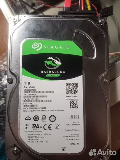 Жесткий диск 1 тб Seagate BarraCuda ST 1000DM010