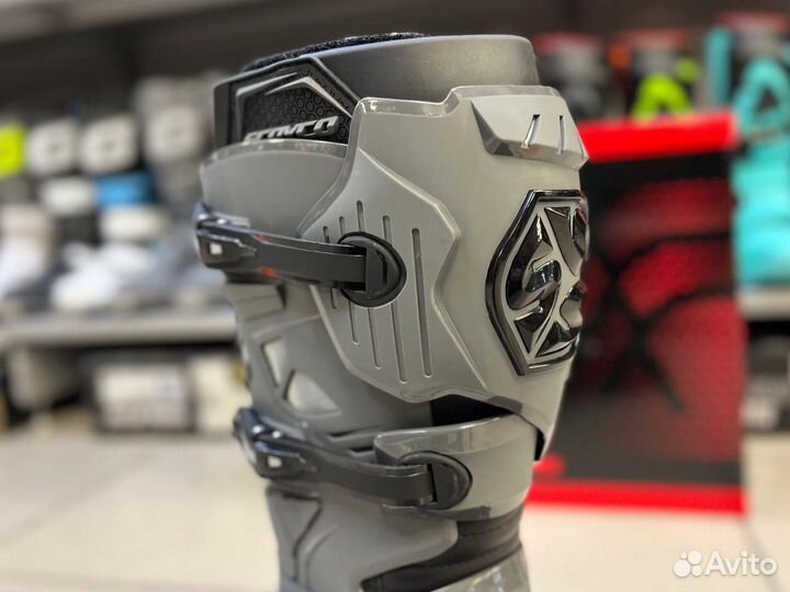 Мотоботы Scoyco TWL edition, черно-серый Размер 42